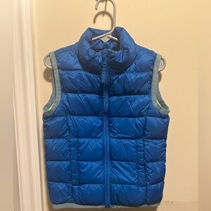 Basic Editions Kids XS 4/5 Electric Blue Lightweight Full Zip Puffer Vest
